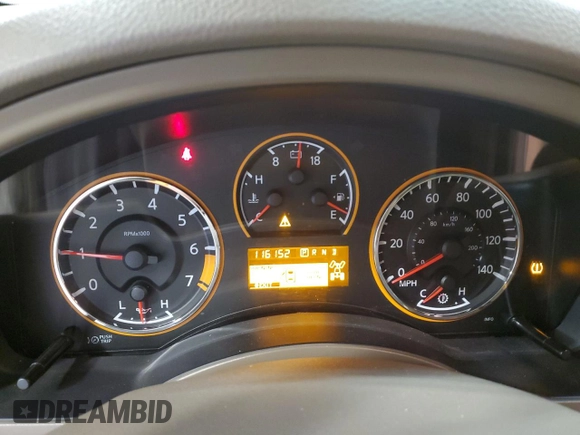 2014 Nissan Armada SV z VIN 5N1AA0NC6EN601343, wystawiony jako Copart lot #55153645 z przebiegiem 116 152 mil mil oraz Czysty tytuł • Clean title. Historia ofert i sprzedaży dostępna na DreamBid. Obrazek 9.