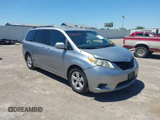 2011 Toyota Sienna LE AAS with VIN 5TDKK3DC6BS068540, listed as a IAAI auction lot 42051100 with 254,616 mi miles and . Bid and sale history available at DreamBid. Image 1.