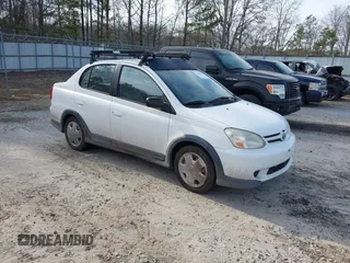 2003 Toyota ECHO with VIN JTDBT123635046243, listed as a IAAI auction lot 41508555 with 1 mi miles. Bid and sale history available at carsss.com. Image 1.