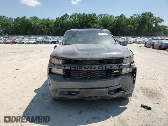2021 Chevrolet Silverado 1500 Custom with VIN 1GCPWBEK1MZ241845, listed as a Copart auction lot 52790415 with 133,480 mi miles and Salvage Title. Bid and sale history available at DreamBid. Image 11.