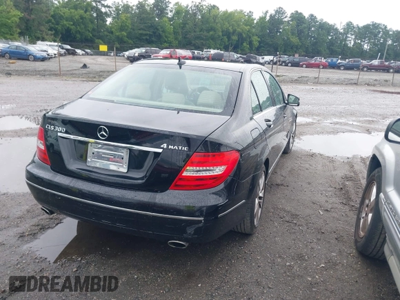 2013 Mercedes-Benz C 300 Sport with VIN WDDGF8AB8DG119588, listed as a IAAI auction lot 42648564 with 154,788 mi miles and . Bid and sale history available at DreamBid. Image 4.