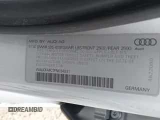 2015 Audi A6 Premium z VIN WAUCFAFC7FN034531, wystawiony jako IAAI lot #42172539 z przebiegiem 57 565 mil mil oraz . Historia ofert i sprzedaży dostępna na DreamBid. Obrazek 9.