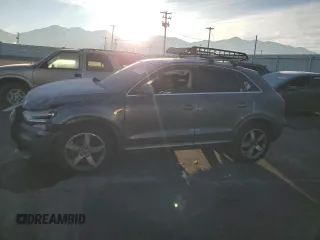 2015 Audi Q3 2.0T Premium Plus with VIN WA1EFCFSXFR000505, listed as a Copart auction lot 82636734 with 0 mi miles and Salvage Title. Bid and sale history available at carsss.com. Image 1.