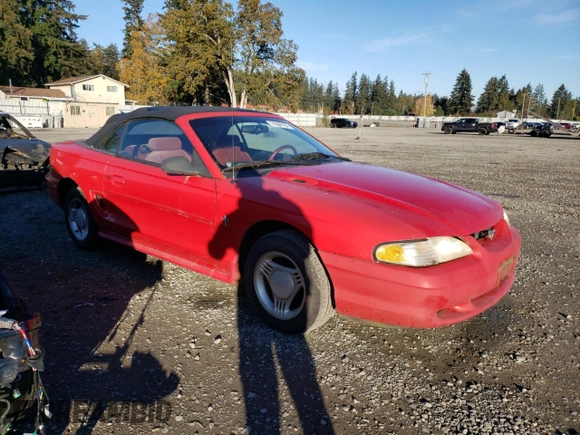 1995 Ford Mustang with VIN 1FALP4449SF205979, listed as a Copart auction lot 79690704 with 100,257 mi miles and Clean title. Bid and sale history available at DreamBid. Image 4.