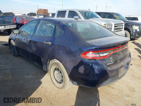 2013 Dodge Dart SE with VIN 1C3CDFAA7DD127715, listed as a IAAI auction lot 41579206 with 142,810 mi miles and . Bid and sale history available at carsss.com. Image 3.