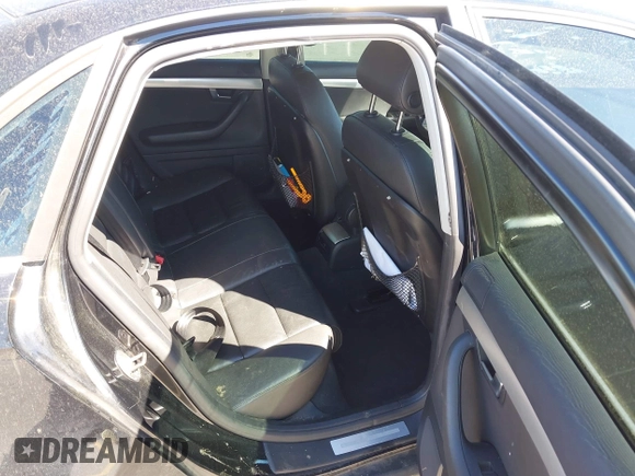 2008 Audi A4 2.0T with VIN WAUAF78EX8A017337, listed as a IAAI auction lot 41826061 with 272,990 mi miles. Bid and sale history available at carsss.com. Image 8.