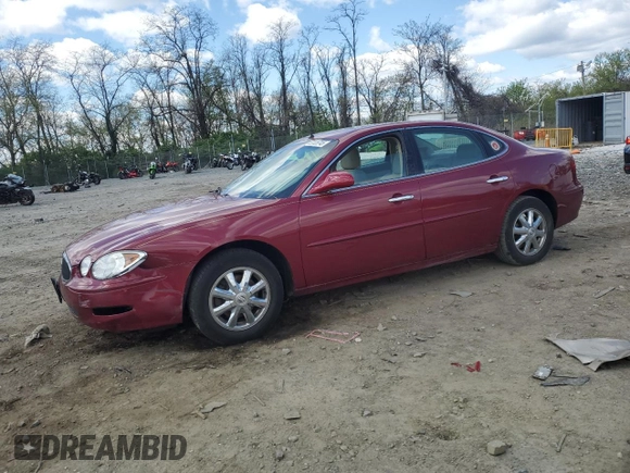 2005 Buick LaCrosse CXL z VIN 2G4WD562951223035, wystawiony jako Copart lot #53126745 z przebiegiem 123 327 mil mil oraz Szkody całkowita. Historia ofert i sprzedaży dostępna na DreamBid. Obrazek 1.