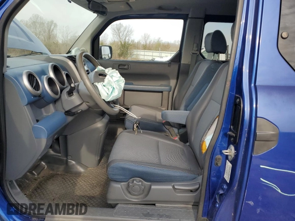 2005 Honda Element EX with VIN 5J6YH18625L012631, listed as a Copart auction lot 52733335 with 62,373 mi miles and Salvage Title. Bid and sale history available at DreamBid. Image 7.