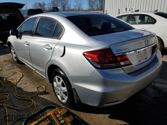 2013 Honda Civic LX with VIN 2HGFB2F57DH562130, listed as a Copart auction lot 47277095 with 148,418 mi miles and Salvage Title. Bid and sale history available at DreamBid. Image 2.