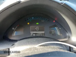 2015 Nissan LEAF SV with VIN 1N4AZ0CP2FC317732, listed as a Copart auction lot 39005553 with 116,896 mi miles. Bid and sale history available at carsss.com. Image 9.