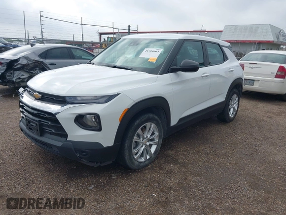 2021 Chevrolet TrailBlazer LS with VIN KL79MMS25MB164174, listed as a IAAI auction lot 41901665 with 46,446 mi miles and . Bid and sale history available at DreamBid. Image 2.