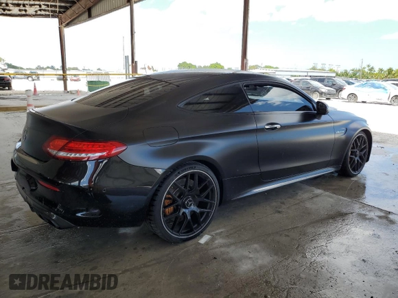 2017 Mercedes-Benz C 63 S AMG with VIN WDDWJ8HB7HF444373, listed as a Copart auction lot 47500484 with 44,881 mi miles and . Bid and sale history available at carsss.com. Image 3.