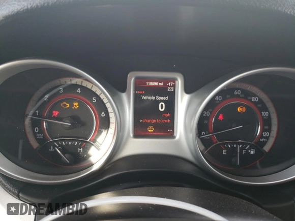 2015 Dodge Journey SXT with VIN 3C4PDCBB6FT575900, listed as a Copart auction lot 47858375 with 119,096 mi miles and Salvage Title. Bid and sale history available at carsss.com. Image 9.