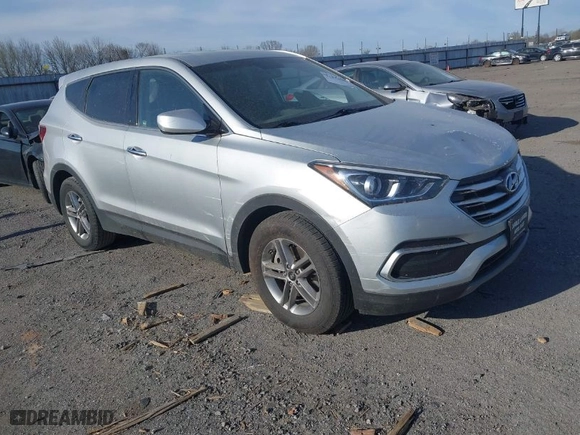 2018 Hyundai Santa Fe Sport 2.4L with VIN 5XYZT3LB2JG555802, listed as a IAAI auction lot 41834943 with 83,916 mi miles. Bid and sale history available at carsss.com. Image 1.
