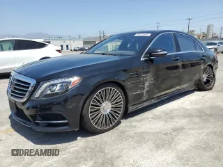 2015 Mercedes-Benz S 550 with VIN WDDUG8CB0FA168612, listed as a Copart auction lot 58370895 with 93,849 mi miles and Salvage title. Bid and sale history available at DreamBid. Image 1.