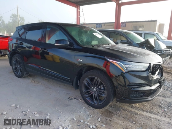 2020 Acura RDX w/A-Spec Pkg with VIN 5J8TC2H60LL035005, listed as a IAAI auction lot 40943640 with 62,715 mi miles. Bid and sale history available at carsss.com. Image 1.