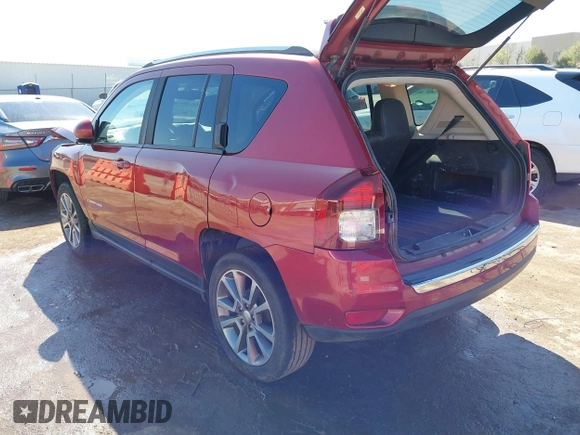 2017 Jeep Compass High Altitude with VIN 1C4NJCEA0HD117958, listed as a IAAI auction lot 41814287 with 74,762 mi miles and . Bid and sale history available at DreamBid. Image 3.