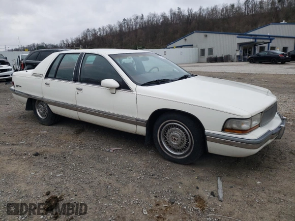 1992 Buick Roadmaster Ltd with VIN 1G4BT5371NR415025, listed as a Copart auction lot 48989145 with 54,138 mi miles and Salvage Title. Bid and sale history available at DreamBid. Image 4.