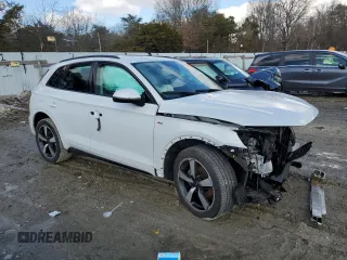 2022 Audi Q5 S line Premium Plus with VIN WA1EAAFY1N2119588, listed as a Copart auction lot 41730405 with 0 mi miles and Salvage Title. Bid and sale history available at carsss.com. Image 4.