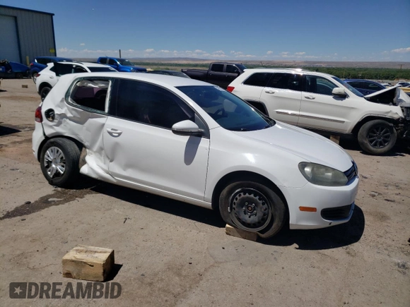 2010 Volkswagen Golf with VIN WVWAB7AJ6AW405034, listed as a Copart auction lot 54732194 with 106,690 mi miles and Salvage title. Bid and sale history available at DreamBid. Image 4.