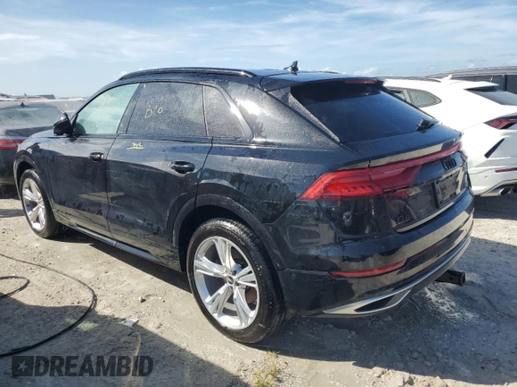 2022 Audi Q8 Premium Plus with VIN WA1BVBF17ND007494, listed as a Copart auction lot 75910184 with 0 mi miles and Non Repairable. Bid and sale history available at carsss.com. Image 2.