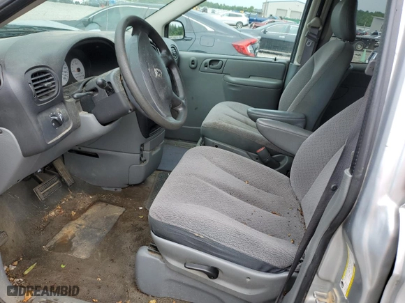 2007 Dodge Caravan SE with VIN 1D4GP25E47B258808, listed as a Copart auction lot 59620114 with 0 mi miles and Salvage Title. Bid and sale history available at carsss.com. Image 7.