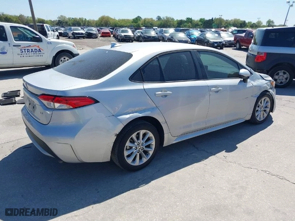 2022 Toyota Corolla LE with VIN 5YFEPMAE1NP314241, listed as a IAAI auction lot 41795553 with 39,005 mi miles. Bid and sale history available at carsss.com. Image 4.