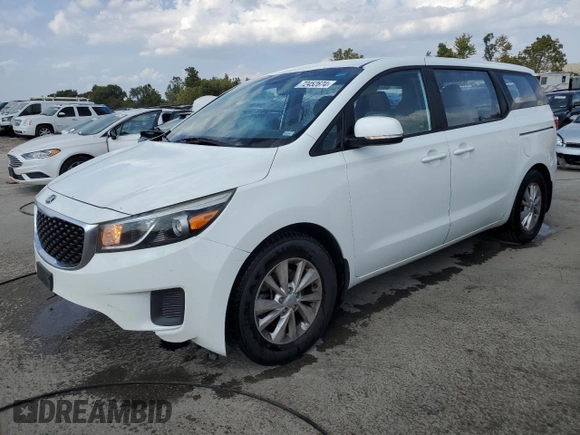 2015 Kia Sedona L with VIN KNDMA5C11F6050847, listed as a Copart auction lot 72452674 with 258,364 mi miles and Salvage Title. Bid and sale history available at DreamBid. Image 1.