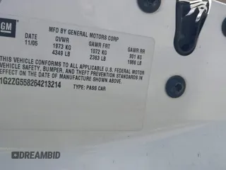 2006 Pontiac G6 6-Cyl z VIN 1G2ZG558264213214, wystawiony jako IAAI lot #42044349 z przebiegiem 138 725 mil mil oraz . Historia ofert i sprzedaży dostępna na DreamBid. Obrazek 9.