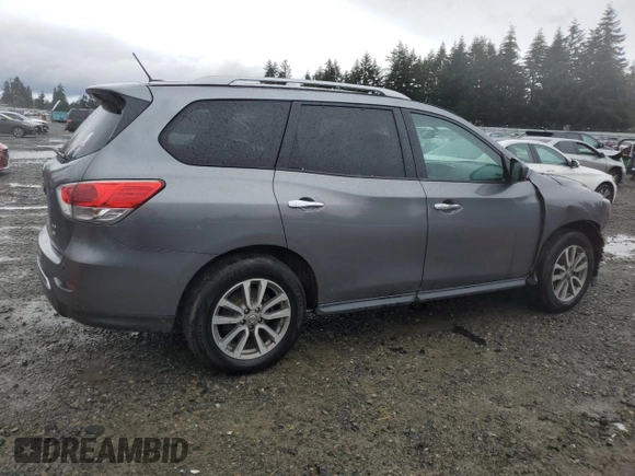 2015 Nissan Pathfinder SV with VIN 5N1AR2MM7FC653740, listed as a Copart auction lot 51338395 with 197,668 mi miles and Salvage Title. Bid and sale history available at carsss.com. Image 3.