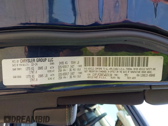 2015 Jeep Cherokee Latitude с VIN 1C4PJMCB6FW623130, выставлен на аукционе IAAI как лот 42498889 с пробегом 152 066 миль миль и . История ставок и продаж доступна на DreamBid. Изображение 9.