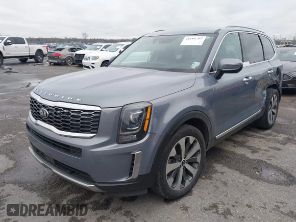 2020 Kia Telluride S with VIN 5XYP6DHC9LG041700, listed as a IAAI auction lot 41585797 with 112,869 mi miles and . Bid and sale history available at DreamBid. Image 2.