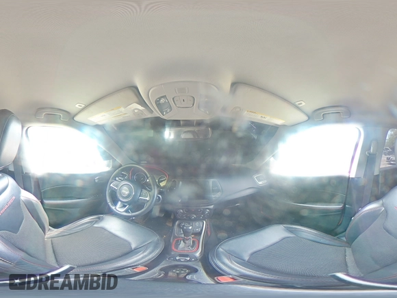 2018 Jeep Compass Trailhawk with VIN 3C4NJDDB3JT424282, listed as a Copart auction lot 52870765 with 95,208 mi miles and Salvage title. Bid and sale history available at DreamBid. Image 14.