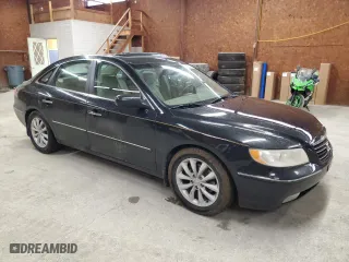 2006 Hyundai Azera SE with VIN KMHFC46F56A130424, listed as a Copart auction lot 53568095 with 183,797 mi miles and Salvage Title. Bid and sale history available at carsss.com. Image 4.