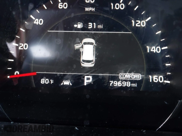 2020 Kia Sorento EX V6 with VIN 5XYPH4A59LG658892, listed as a IAAI auction lot 40647998 with 79,698 mi miles. Bid and sale history available at carsss.com. Image 15.