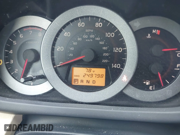 2009 Toyota RAV4 with VIN JTMZF33V89D008061, listed as a IAAI auction lot 42195948 with 249,798 mi miles. Bid and sale history available at carsss.com. Image 7.