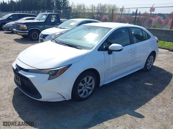 2021 Toyota Corolla LE with VIN 5YFEPMAE6MP196718, listed as a IAAI auction lot 41973585 with 56,826 mi miles. Bid and sale history available at carsss.com. Image 2.