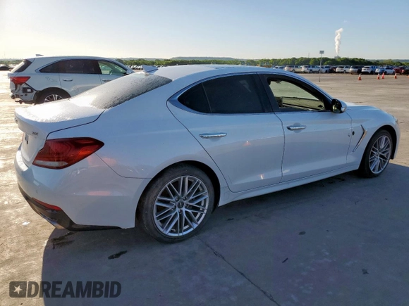 2020 Genesis G70 2.0T z VIN KMTG34LA1LU063284, wystawiony jako Copart lot #53615495 z przebiegiem 136 230 mil mil oraz Czysty tytuł • Clean title. Historia ofert i sprzedaży dostępna na DreamBid. Obrazek 3.