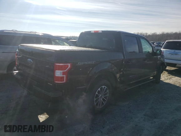 2020 Ford F-150 XL with VIN 1FTEW1CP3LFB61043, listed as a Copart auction lot 86164934 with 128,305 mi miles and Salvage Title. Bid and sale history available at carsss.com. Image 3.
