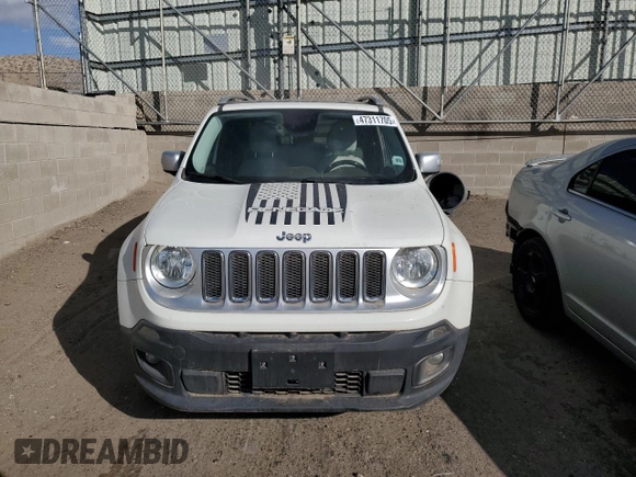 2015 Jeep Renegade Limited with VIN ZACCJBDT9FPC32321, listed as a Copart auction lot 47311705 with Not Provided miles and Clean Title. Bid and sale history available at DreamBid. Image 5.