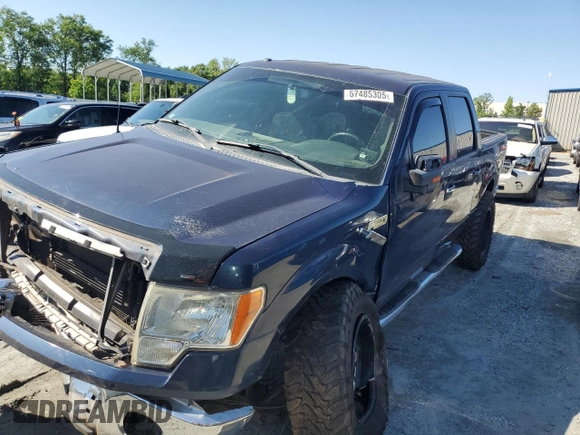 2013 Ford F-150 XL with VIN 1FTFW1EF1DKE74187, listed as a Copart auction lot 57485305 with 158,658 mi miles and Salvage title. Bid and sale history available at DreamBid. Image 1.