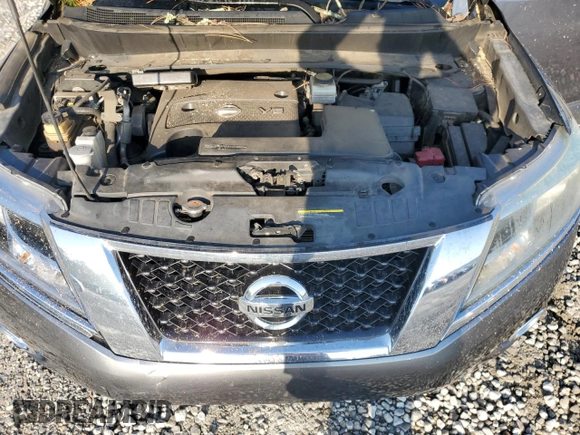 2016 Nissan Pathfinder SV with VIN 5N1AR2MN9GC624850, listed as a Copart auction lot 73777514 with 140,215 mi miles and Salvage title. Bid and sale history available at DreamBid. Image 12.