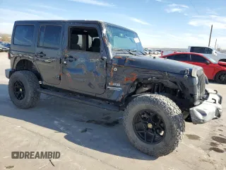 2017 Jeep Wrangler Unlimited Sport with VIN 1C4BJWDG7HL607071, listed as a Copart auction lot 88985355 with 123,795 mi miles and Salvage title. Bid and sale history available at DreamBid. Image 4.
