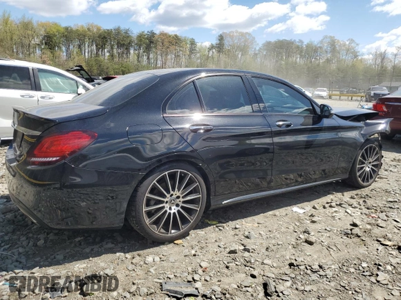 2019 Mercedes-Benz C 300 z VIN 55SWF8EB3KU322149, wystawiony jako Copart lot #53491855 z przebiegiem 53 837 mil mil oraz Szkoda całkowita • Salvage title. Historia ofert i sprzedaży dostępna na DreamBid. Obrazek 3.