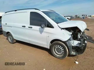 2022 Mercedes-Benz Metris Cargo with VIN W1YV0BEY9N4151897, listed as a Copart auction lot 44912073 with 9,656 mi miles. Bid and sale history available at carsss.com. Image 4.