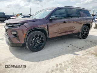 2024 Chevrolet Traverse FWD RS с VIN 1GNERLKS9RJ176278, выставлен на аукционе Copart как лот 54758005 с пробегом 7 743 миль миль и Списание • Salvage title. История ставок и продаж доступна на DreamBid. Изображение 1.