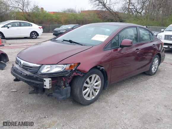 2012 Honda Civic Sdn EX with VIN 19XFB2F80CE036750, listed as a IAAI auction lot 41975070 with 176,348 mi miles. Bid and sale history available at carsss.com. Image 21.