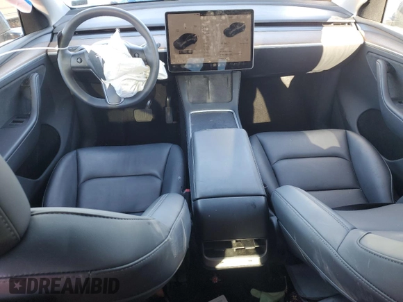 2023 Tesla Model Y Long Range with VIN 7SAYGDEE9PA143955, listed as a Copart auction lot 48114395 with 20,152 mi miles and Salvage Title. Bid and sale history available at DreamBid. Image 8.