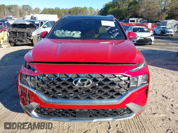 2022 Hyundai Santa Fe Calligraphy with VIN 5NMS54AL0NH454654, listed as a IAAI auction lot 41826372 with 63,314 mi miles. Bid and sale history available at carsss.com. Image 12.