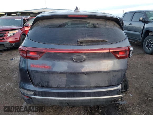 2020 Kia Sportage LX with VIN KNDPM3AC5L7680650, listed as a Copart auction lot 88234595 with 139,923 mi miles and Salvage Title. Bid and sale history available at carsss.com. Image 6.